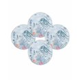 thumbnail image 7 of 13 Inch Round Placemats Set of 4, Blue Jellyfish Octopus Non Slip Heat Insulation PP Table Mats, Beach Nautical Ocean Coral Seahorse Washable Place Mats for Kitchen Dining Party Table Decor, 7 of 7
