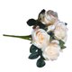 thumbnail image 3 of Ramo de rosas artificiales de 13 cabezas, simulación, decoración floral, oficina en casa, borde enrollado, flor falsa, champán seitruly HA8260-02B, 3 of 6