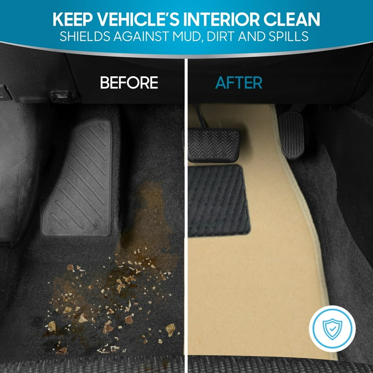 Gray Carpet Mats BDK Original Gray Carpet Floor Mats - Universal Set Of 4 For Cars, SUVs, Trucks Floor Mats For Cars - Foto 14