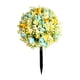 thumbnail image 1 of Estaca de jardín de flores artificiales, decoración decorativa, elegante, regalo, flor realista Azul amarillo, 1 of 9