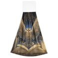 thumbnail image 7 of Haosy 2 Pack Kitchen Wash Cloths with Hanging Loops Absorbent Absorbent Quick Drying Hand Towels, Owl Perched on Book, 7 of 7