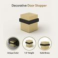 thumbnail image 3 of Mega Handles | Square Door Stopper | 1.5 inches | Satin Brass, 3 of 5