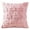 Pink, variant on Embroidered Throw Pillow Cover with Green Botanical Design, Square Decorative Cushion Case 18x18 Inches Luxury Linen Texture, for Sofa Bedroom Living Room Car