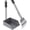 Black, variant on Dog Pooper Scooper, Dog Poop Tray and Rake Set, Pet Waste Removal Scoop with Long Adjustable Sectional Stainless Handles,Blue