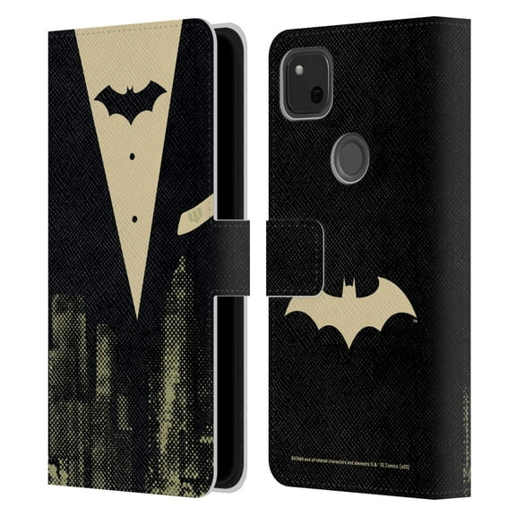 Head Case Designs Officially Licensed Batman DC Comics Duality Suit Leather Book Wallet Case Cover Compatible with Google Pixel 4a