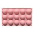 thumbnail image 1 of Utensilios De Repostería Juego de 1 molde de silicona semicircular grande para hornear pasteles ligeros,pan y postres franceses (rosa) Rkxzt, 1 of 9