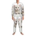 thumbnail image 3 of Fotbe Cute Kittens And Puppy Pijama de Hombre con Estampado de Manga Larga, Conjunto de 2 Piezas, Ropa de Dormir Suave y Cómoda con Bolsillos-X-Large, 3 of 7