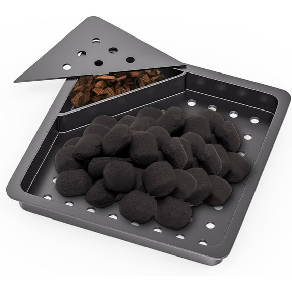 67732 Charcoal Tray Replacement Parts for Napoleon Prestige 665 500 450 Gas Grills, Charcoal Pan with Smoker Box for Dyna DGF510SBP DGF493BNP, LEX 730 485 605 and Rogue 525 425 Grill Accessories