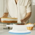 thumbnail image 3 of HEALEEP White PP Material Cake Decorating Tool, 1 Pack, 10.6 x 10.6 Inches, and Easy to Use, 3 of 6