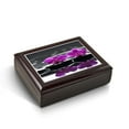 thumbnail image 1 of A Zen-Like Setting With Purple Orchids Tile Musical Jewelry Box - Somewhere in Time, 1 of 2