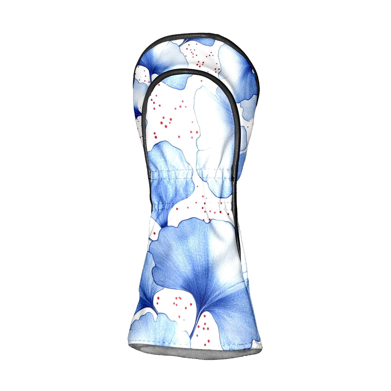 Golf Head Covers Elegant Ginkgo Leaf Design for Driver, Wood & Hybrid, Premium Waterproof PU Leather with Plush Lining, Unique Nature Golf Gifts