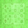 thumbnail image 1 of Ahgly Company Indoor Square Oriental Green Traditional Area Rugs, 8' Square, 1 of 4