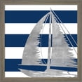 thumbnail image 1 of Great Art Now Silver Coastal on Blue Stripe IV by Gina Ritter, Framed Wall Art, 13W x 13H, 1 of 3