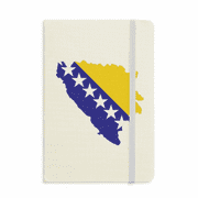 Bosnia and Herzegovina Map National Flag Notebook Official Fabric Hard Cover Classic Journal Diary