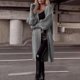 thumbnail image 1 of Cárdigan largo de mujer con doble bolsillo, suéter de punto, cárdigan informal de moda, top acrílico para mujer, 1 of 7