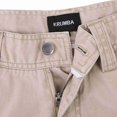 thumbnail image 5 of Krumba Men's Cotton Pigment Dyeing Outdoor Casual Cargo Shorts Khaki Size 36, 5 of 9