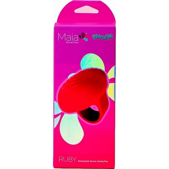 Maia Vibe Lite Ruby Finger Vibrator, Pink