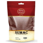 Spicy World Sumac Spice Powder 4 Ounce Bag - Ground Sumac, Sumac Seasoning (Sumak)