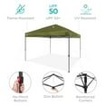 thumbnail image 5 of Best Choice Products 8x8ft Easy Setup Pop Up Canopy w/ 1-Button Setup, Wheeled Case, 4 Weight Bags - Olive Green, 5 of 9