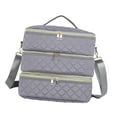 thumbnail image 5 of Gazechimp Carrying Bag Makeup Storage Manicure Tools Travel Nail Polish Organizer Case Gray, 5 of 8
