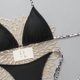 thumbnail image 2 of Dresfit Simple Two Piece Swimsuit for Women - Breathable Fabric Beach Set Black M, 2 of 5