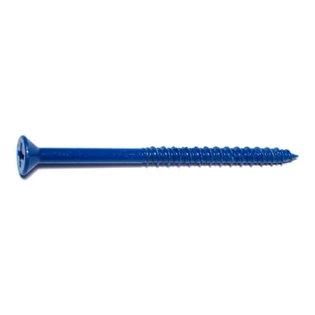 

1/4 x 3-3/4 Blue Ruspert Phillips Flat Head Masonry Screws (100 pcs)