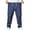 #061-Blue, variant on Men's Plus Size Denim Cargo Pants Solid Color Elastic Waist Multi Pocket Stretch Straight Leg Loose Workwear Jeans Daily Casual Bottom