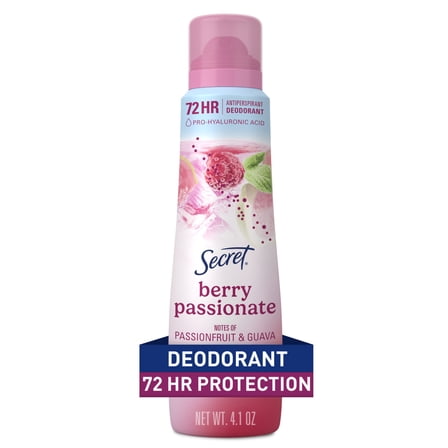 Secret Dry Spray Antiperspirant Deodorant for Women, Berry Passionate, 4.1oz