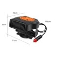 thumbnail image 4 of Calentador de cabina de automóvil, ventilador de automóvil con calefacción, función de calefacción de ventilador 2 en 1 (12 V), 4 of 5