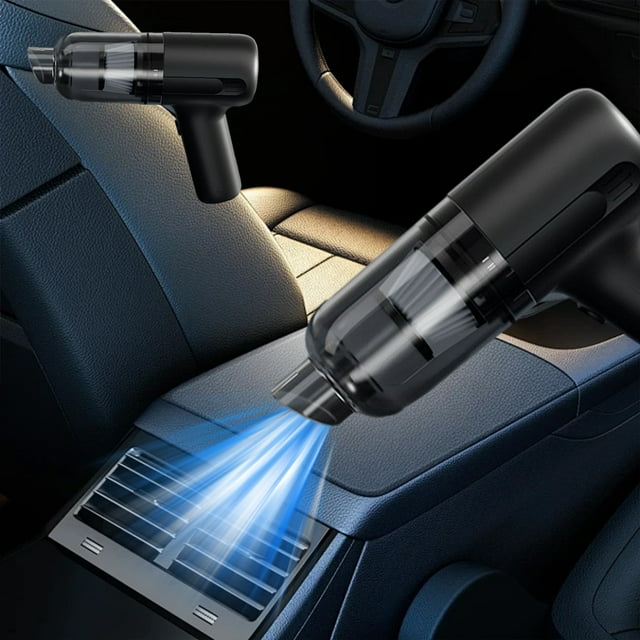 Xihbxyly Aspiradora Recargable, Potente Succión de 90 W, Batería de 4000 Mah, Herramienta de Limpieza de Coche Portátil, Carga Usb, Diseño Ligero, Elimina El Pelo de Mascotas, Portátil, 19,5 X 16,3 X