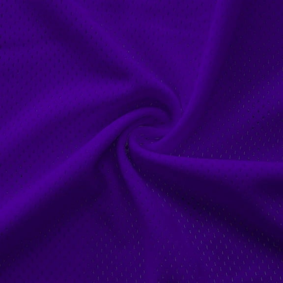 Ronit Textile Purple Athletic Heavy Pro Mesh Jersey (By The Yard) 100%Polyester Sportswear, Basketball, Football, Soccer, Volleyball, Baseball, Cycle Wear, Sublimation, DIY. 5 Yards Cut..