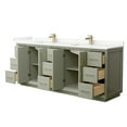 thumbnail image 3 of Wyndham Collection Wcf414184d-Qtz-Unsmxx Strada 84" Free Standing Double Basin Vanity Set, 3 of 7