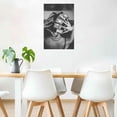 thumbnail image 2 of "Money Roll Hair" Canvas Wall Art, Black & White Luxury Framed Decor, Bold Hip Hop Artwork for Bedroom Living Room, Modern Glam Home Decor Ready to Hang 12"x18", 2 of 5