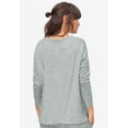 thumbnail image 2 of ellos Plus Size Marled Boxy Lounge Top, 2 of 3