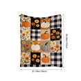 thumbnail image 3 of Manta de Franela con Calabaza y Hoja de Arce para Acción de Gracias | Manta Cálida y Acogedora para Siestas 150 X 130 Cm | Multicolor | Diseño de Frutas de Otoño, 3 of 6