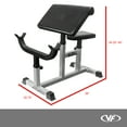 thumbnail image 3 of Valor Fitness Adjustable Seated Preacher Curl Bench CB-6, 3 of 11