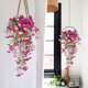 thumbnail image 4 of Lirios artificiales colgantes para decoración del hogar y el jardín, flores falsas de trompeta con hojas, guirnaldas de glicina de seda para bodas, fiestas y decoración exterior interior, 4 of 5