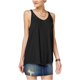 thumbnail image 1 of Blusa de punto con ribete de encaje Hippie Rose para mujer, negro, mediano Hippie Rose Tejer, 1 of 2