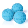 thumbnail image 1 of Pelotas de goma para perros pequeños y medianos, tamaño de pelota de tenis, prácticamente indestructibles (paquete de 3, azul), 1 of 1