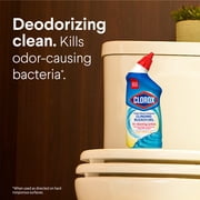 (6 pack) Clorox Toilet Bowl Cleaner Clinging Bleach Gel, Crisp Lemon, 24 fl oz