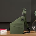 thumbnail image 1 of Bolso bandolera Fernando para hombre mochila de hombro bolso de utilidad bolso cruzado informal Verde Derecha, 1 of 8