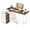 Brown||White, variant on Patiojoy L-Shaped Desk with File Cabinet & Power Outlet 54.5 Inch Reversible Corner Computer Desk with 3 Drawers Brown & White