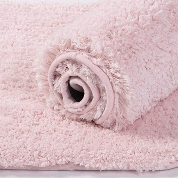Eurotex Microfiber Bathroom Rugs Soft and Absorbent, Non Slip (24x40