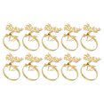thumbnail image 2 of 10 Pcs Christmas Napkin Ring Elegant Decorative Metal Deer Napkin Ring Holder For Wedding Party Daily, 2 of 21