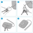 thumbnail image 4 of Unique Bargains Silicone Storage Pouch, Mini Key Organizer Bag with Lanyard for Keys Headphone Card, Gray, 4 of 7
