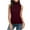 #8 Wine, variant on Staron Women Tank Tops Sleeveless Turtleneck T-shirt Solid Color Tops Slim Fit Stretchy Blouses Loose Fit Lightweight Tunic