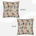 thumbnail image 3 of Bingfone Squirrels and Trees Linen Throw Pillow Covers Cushion Case Pocket Button Vintage Farmhouse Pillowcase-20"x20", 3 of 9
