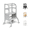 Gray, variant on Ette Tete STEP UP • Adjustable Height Montessori Helper Tower for Toddler with Support legs (Gray)