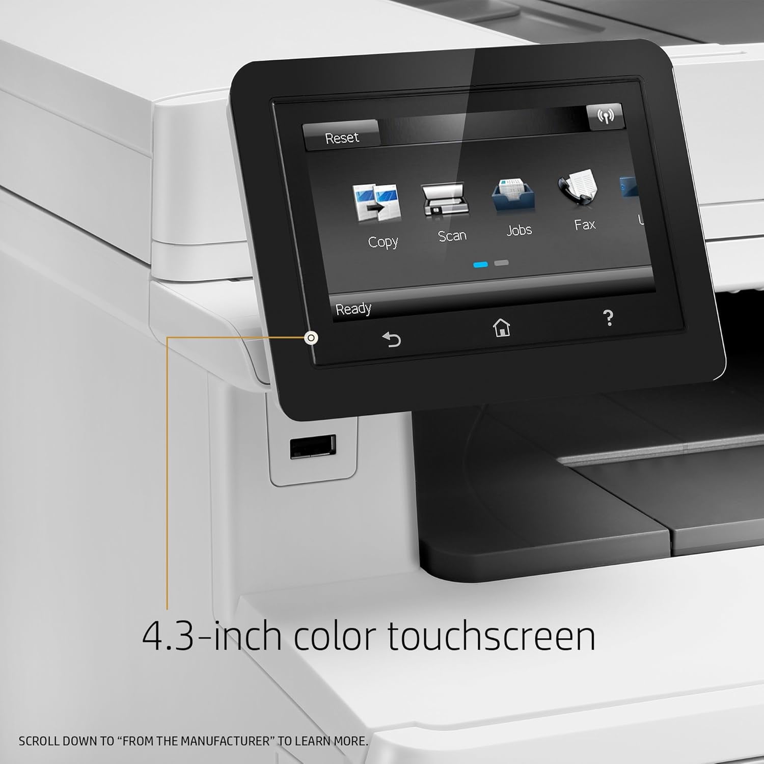 HP Laserjet Pro M477fnw Multifunction Wireless Color Laser Printer with Built-in Ethernet (CF377A) (Sold without manufacturer warranty)