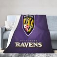 thumbnail image 1 of Manta de microfibra ultrasuave Baltimore Ravens, manta de microfibra de lujo para todas las estaciones, cálida para cama, sofá y viajes., 1 of 5